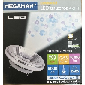 (ล้างสต็อก) หลอดไฟ AR111 12V 13W Megaman หรี่ไฟได้ | Shopee Thailand