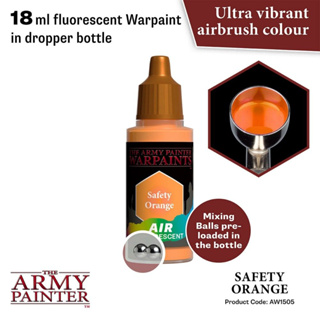 🔥มีของพร้อมส่ง🔥 Army Painter Air Safety Orange - 18ml AP-AW1505 สีอะคริลิค สูตรพ่น ใช้กับ Airbrush Water Based Acrylic