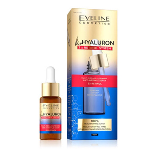 Eveline Bio Hyaluron 3 x Retinol Multi - Repair Intensely Anti - Wrinkle Night Serum 18ml.