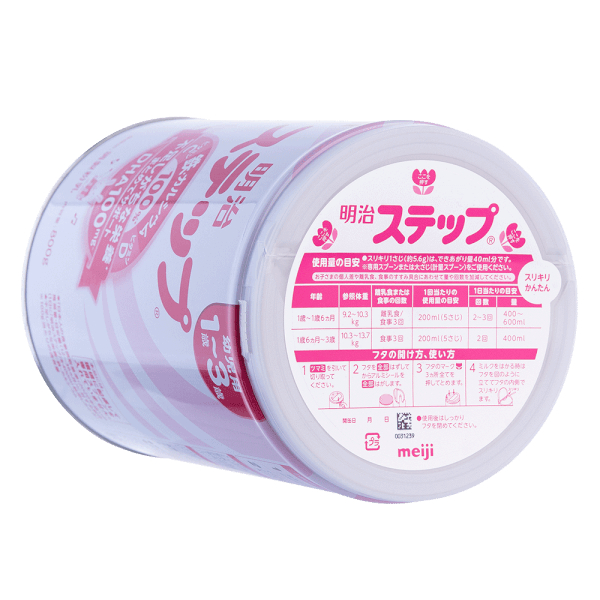 meiji-step-milk-powder-นมผงเมจิสเต็ป-ชนิดกระป๋องขนาด-800g-นมผงจากเมจิประเทศญี่ปุ่น-สำหรับเด็ก-1ถึง3-ขวบ