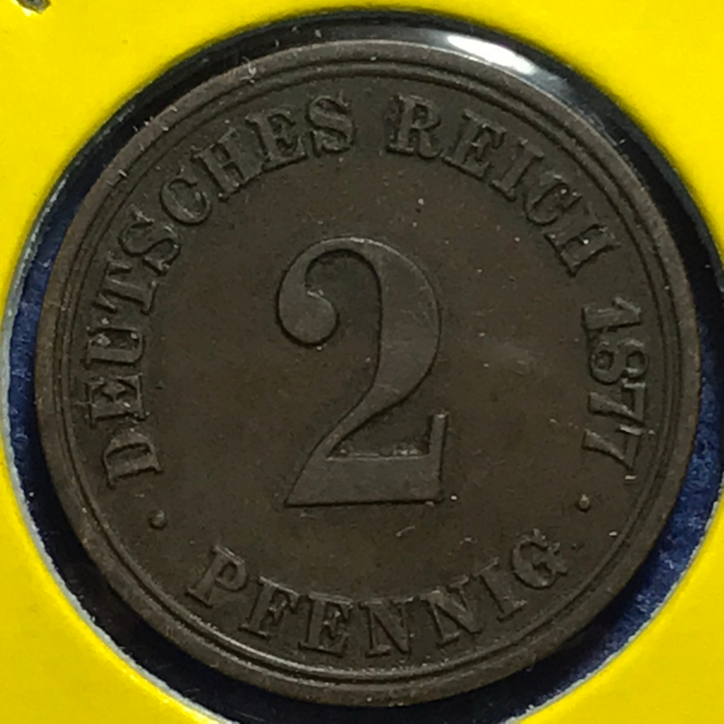 no-61187-ปี1877a-germany-เยอรมัน-2-pfennig-เหรียญสะสม-เหรียญต่างประเทศ-เหรียญเก่า-หายาก-ราคาถูก