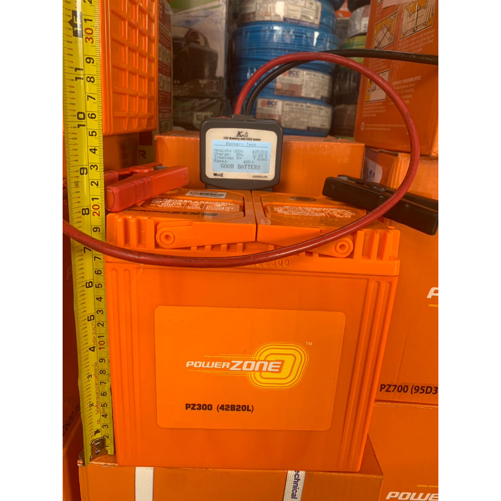 แบตเตอรี่รถยนต์-power-zone-รุ่น-42b20l-แบตเตอรี่คุณภาพสูง-ผลิตโรงงานเดียวกันกับแบตเตอรี่-amaron-รับประกันสินค้า-1-ปี