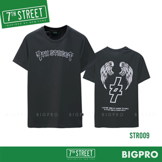 เสื้อยืด 7th Street แนวสตรีท รุ่น Strong wing (เทาดิน) STR009 ของแท้