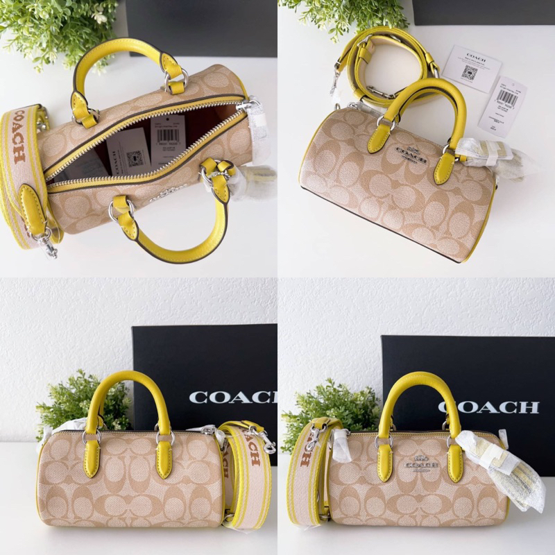 สด-ผ่อน-ck689-ซีเข้ม-cb874-ขาวม่วง-เบจเหลือง-ck562-ดาว-lacey-crossbody-in-signature-canvas