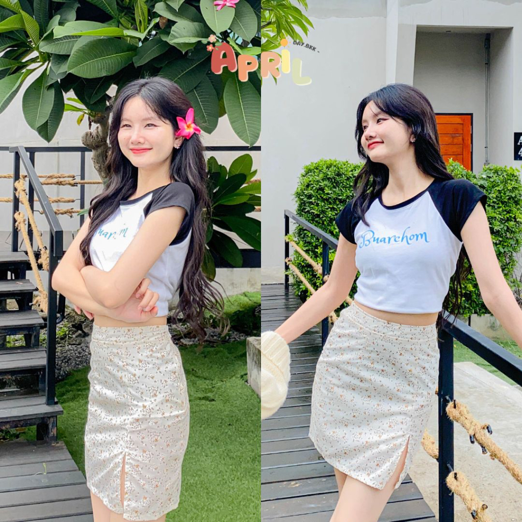 รุ่นใหม่-เฉพาะกระโปรง-ลดเหลือ-186-เมื่อใส่โค้ด-wqnbrz-กระโปรงทรงเอ-ลายดอกไม้-มีซับใน-ซิปข้าง-aprilsunday-bkk