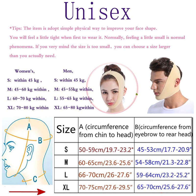 ค่าส่งถูก-สายรัดหน้าเรียว-size-xl-ที่รัดหน้าเรียว-หน้าวีเชฟ-เก็บเหนียงยกกระชับหน้า-ลดแก้ม-ผ้ารัดหน้าเรียว-เนื้อผ้าดีมาก