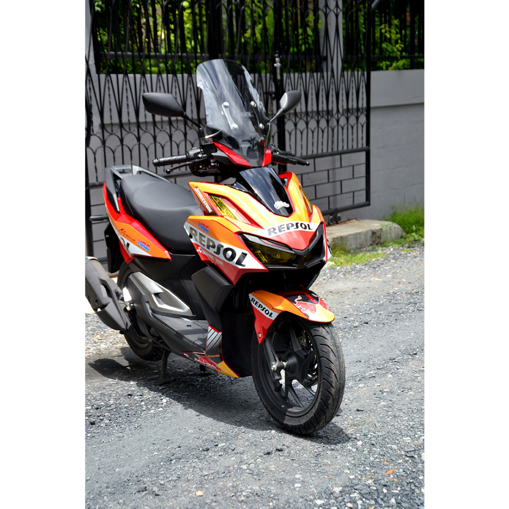 สติ๊กเกอร์แต่งลายรถ Honda Click 160 2023 ลาย Repsol | Shopee Thailand