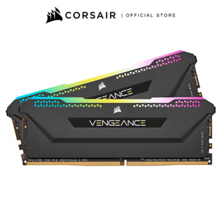 CORSAIR RAM VENGEANCE RGB PRO SL 32GB (2x16GB) DDR4 DRAM 3200MHz C16 Memory Kit – Black