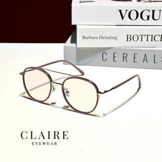 CLAIRE : (BK3) แว่นกรองแสงออกแดดเปลี่ยนสี รุ่น BK3 Brooklyn สี Etoupe แว่น แว่นตา แว่นกรองแสง