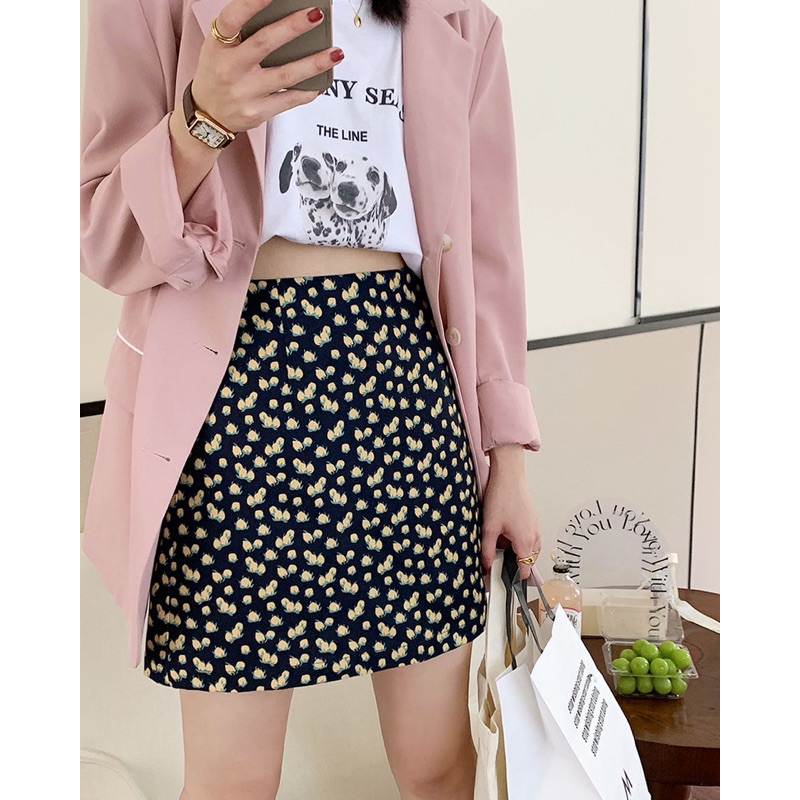 lemon-navy-korea-skirt