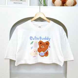 Bw.stuff เสื้อครอปโอเวอร์ไซส์ รอบอก42”ยาว16” Cotton 100%