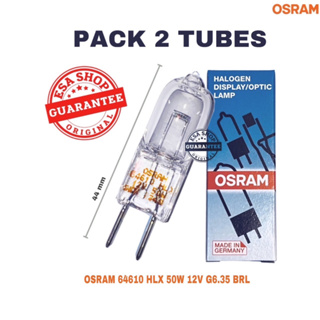 หลอดไฟแพ็ค 2 หลอดOSRAM 64610 HLX 50W 12V G6.35 BRL