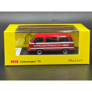 Master 1:64 / VW Type 2 Van T3 Carrera Bus B32 Red orange blue