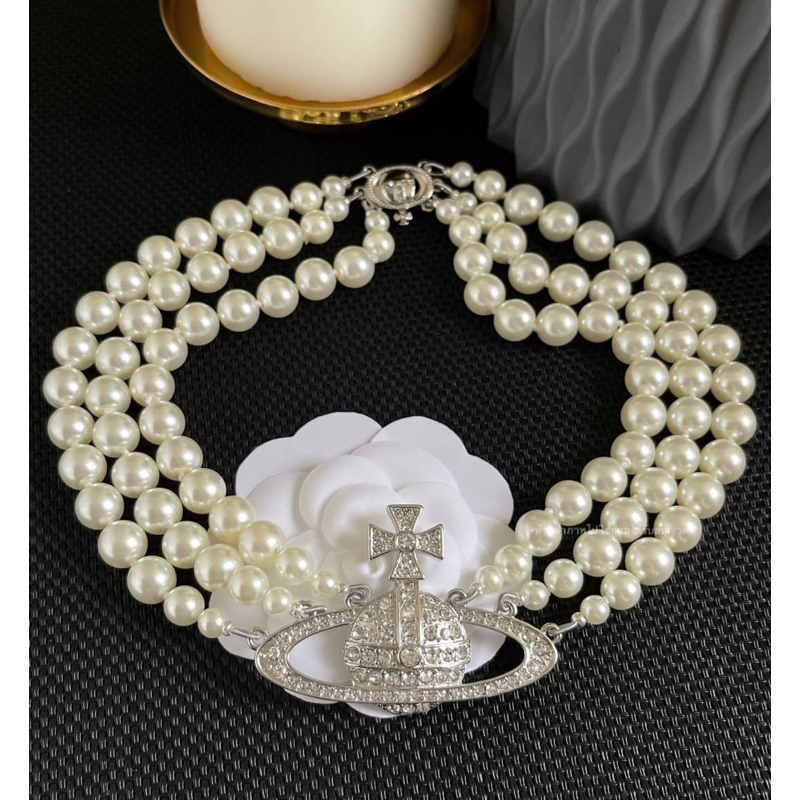 พร้อมส่ง-vivienne-westwood-pearl-chocker-ถ่ายจากงานจริง-1-1