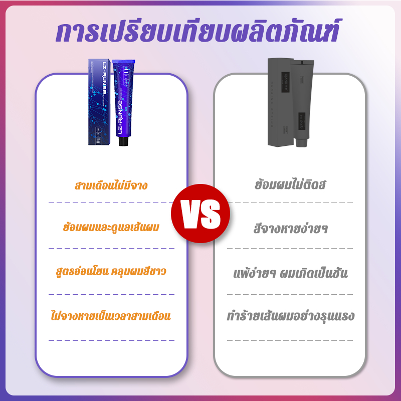 ไม่ต้องฟอกสีผม-runse-สีย้อมผม-สีออกมาสม่ำเสมอ-ไม่ระคายเคืองหนังศีรษะ-ไม่ทำร้ายเส้นผม-ครีมเปลี่ยนสีผม-ครีม-ยาย้อมผมพืช