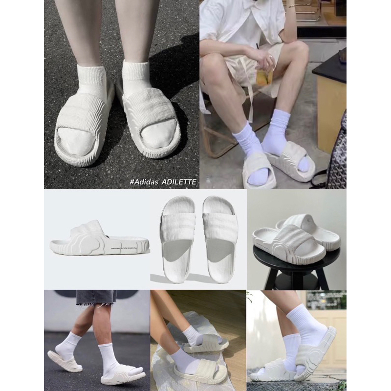 รองเท้าแตะ-พื้นนุ่มและนิ่มใส่สบาย-adidas-adilette-22-แท้-100-ของหายาก