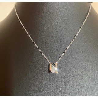 lovely necklace stainless steel | ส่งจากไทย🇹🇭 สร้อยคอHงานสแตนเลสจี้หัวใจสีเงิน ไม่ลอกไม่ดำ โดนน้ำโดนเหงื่อได้