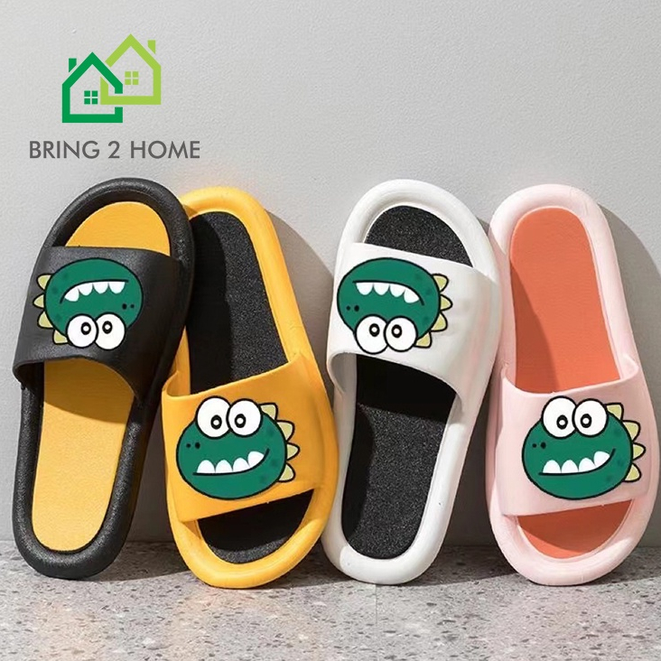 ฺbring2home-รองเท้าแตะ-ลายจระเข้น้อย-สุดคิวท์-รองเท้าลำลอง-สินค้าในไทยพร้อมส่ง