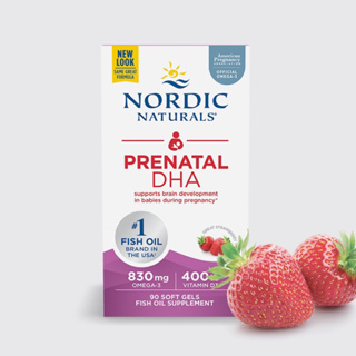 💥สินค้าUSA🇺🇸 Nordic Naturals Prenatal DHA, Unflavored Formula, 90 Soft Gels