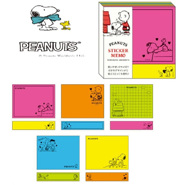 Snoopy Sticky Note กระดาษโน๊ต มีกาวในตัว ลายน่ารัก นำเข้าจากญี่ปุ่น ...