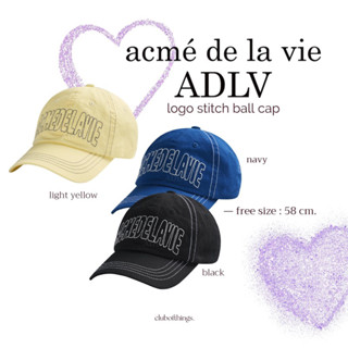 ꔛ pre-order ꔛadlv logo stitch ball cap 3 สี💘ซื้อก่อนผ่อนทีหลัง💘