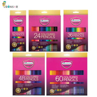 Master Art สีไม้ ดินสอสีไม้ สีไม้มาสเตอร์อาร์ต สีไม้มาสเตอร์อาร์ท แท่งยาว 12 / 24 / 36 / 48 / 60 สี