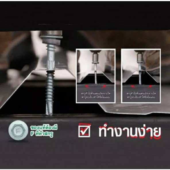 profast-สกรูโปรฟาส์ทยึดหลังคาเหล็ก-สันลอน-ฟิกซ์-เขียว-ขนาด-12x55-บรรจุกล่อง-100-ตัว-สำหรับยึดแปเหล็ก