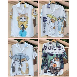 เสื้อฮาวายลายแมวในฤดูฝน น่ารักมากๆ