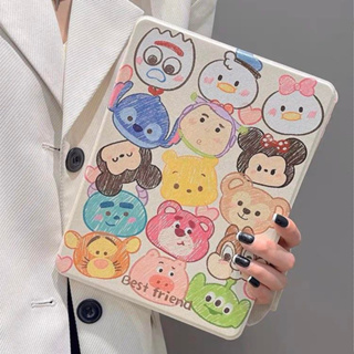 เคส พร้อมช่องใส่ปากกา ลายการ์ตูนหลังใส รองรับขาตั้งหมุนได้ 360 องศา (ลอกฟิล์มหลังก่อนใช้งาน) ส่งจากไทย