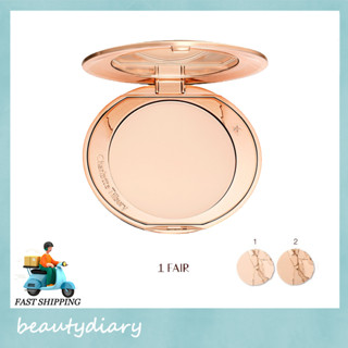 【💡Exp.2025-10】แท้💯 ลิป CT Charlotte Tilbury Compact Airbrush Flawless Finish Powder 8g #1 Fair #2 Medium แป้งเซ็ตติ้ง