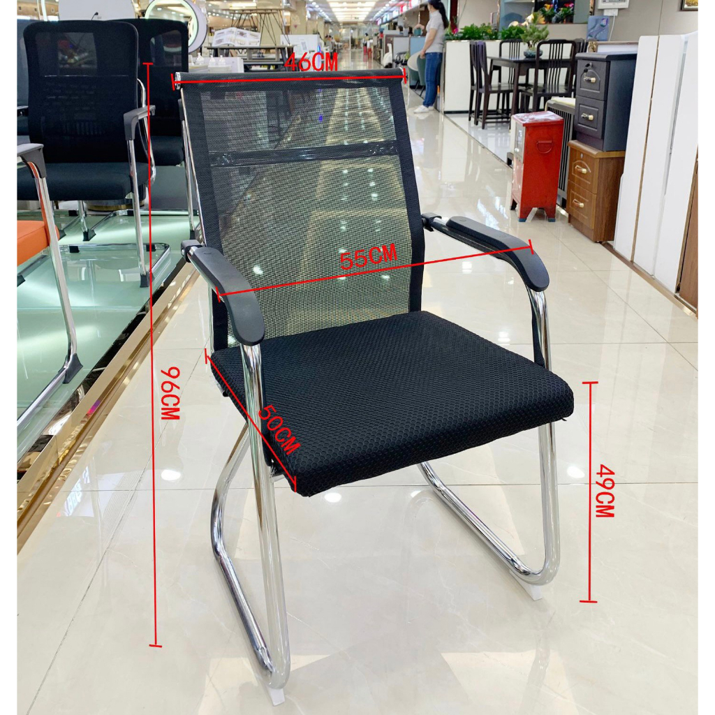 พร้อมส่งในไทย-เก้าอี้ออฟฟิต-นั่งทำงาน-ดีไซส์ทันสมัย-เก้าอี้ออฟฟิต-แข็งแรงรับน้ำหนักได้ถึง200-มีที่พักแขน-chair
