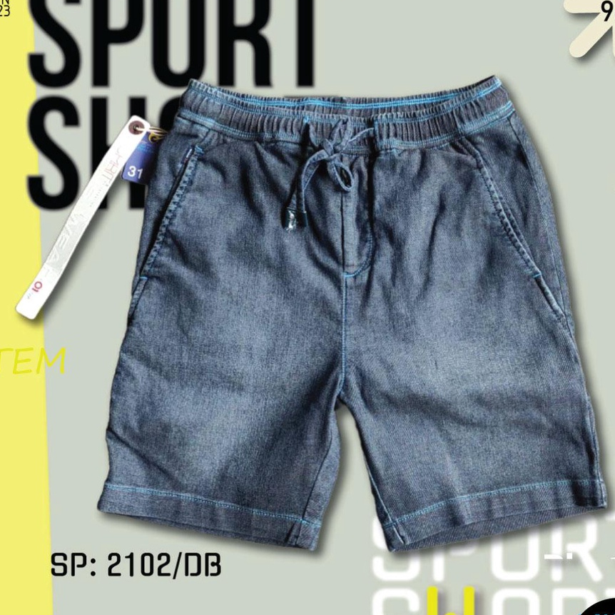 กางเกงขาสั้นยีนส์ยืด-sp-2102db-สีดาร์คบลู