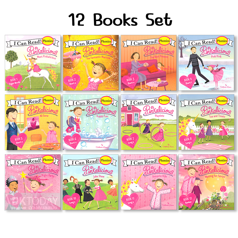 dktoday-หนังสือ-i-can-read-pinkalicious-phonics-box-set-12-book