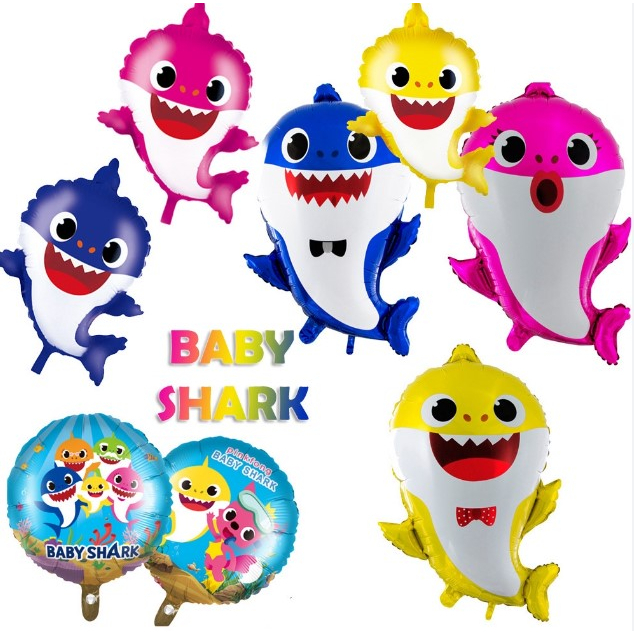 ลูกโป่งฟอยล์-baby-shark-ลูกโป่งปลาฉลาด