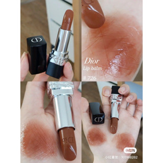 Beauty-Siam แท้ทั้งร้าน !! แบ่งขายลิปสติก DIOR LIPSTICK สี 726 BRONZE ขนาด 0.5 กรัม พร้อมแปรงทาลิป