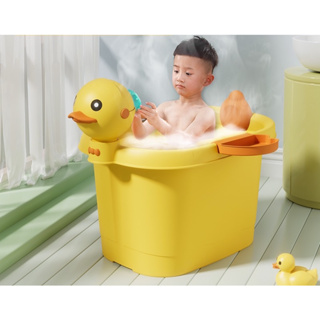 TY08-9 อ่างอาบน้ำเด็กรูปเป็ดรักษาอุณหภูมิได้ มีเก้าอี้นั่งในตัว N15-4