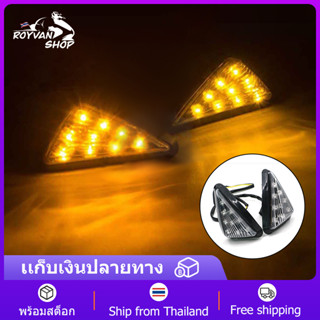 หลอดไฟเลี้ยว LED หน้าเหลือง ไฟเลี้ยว สามเหลี่ยม (1คู่) สว่างตาแตก กันน้ำ MSX / ZOOMER / CBR ไฟเลี้ยวLEDแบบแปะไฟเลี้ยว