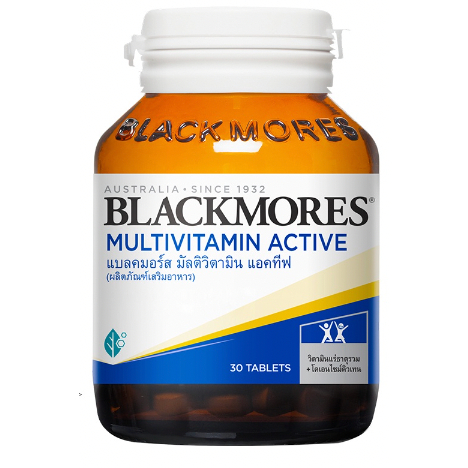 blackmores-multivitamin-active-30-tablets-วิตามินรวมสำหรับคนกินเจ-แบลคมอร์ส