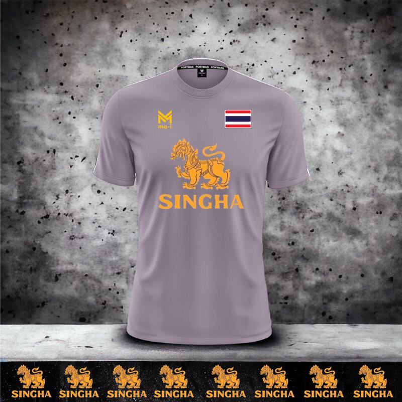 เสื้อกีฬาทีมไทย-สิงห์ทอง-ธงชาติ-สกรีนคมชัด