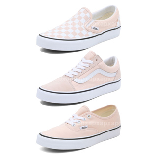Vans รองเท้าผ้าใบ Authentic / Classic Slip-On Checkerboard / Old Skool | Color Theory Peach Dust (3รุ่น)