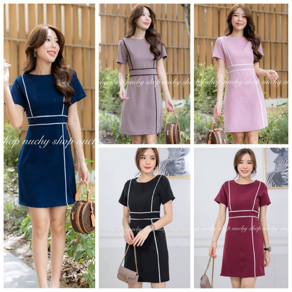 เดรสฮานาโกะ บาร์บี้ เดรสทำงาน ชุดทำงาน เดรสแฟชั่น dress Fashion