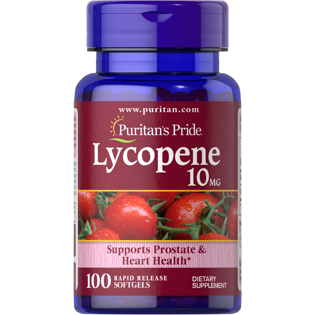 puritan-lycopene-10-mg-100-softgels-สารสกัดจากมะเขือเทศ-ในรูปแบบซอฟเจล-ดูดซึมได้ดี-บำรุงผิวพรรณ