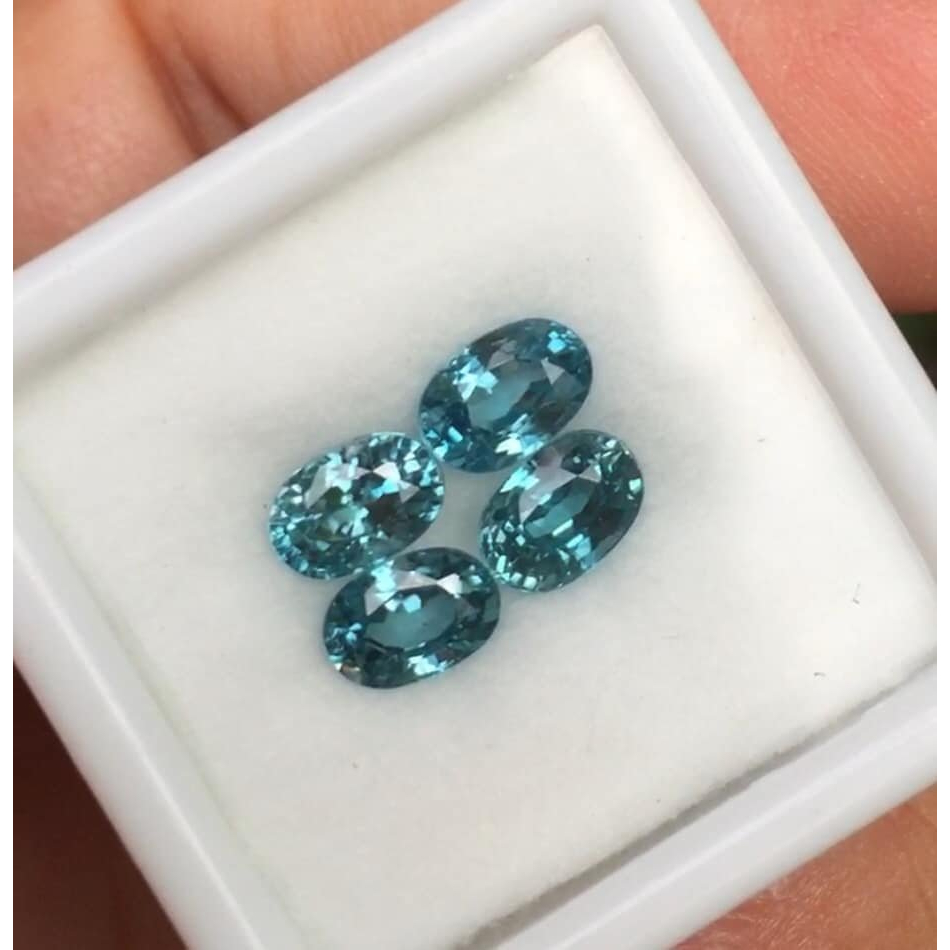 4เม็ด-พลอยเพทาย-blue-zircon-นน3-36กะรัต