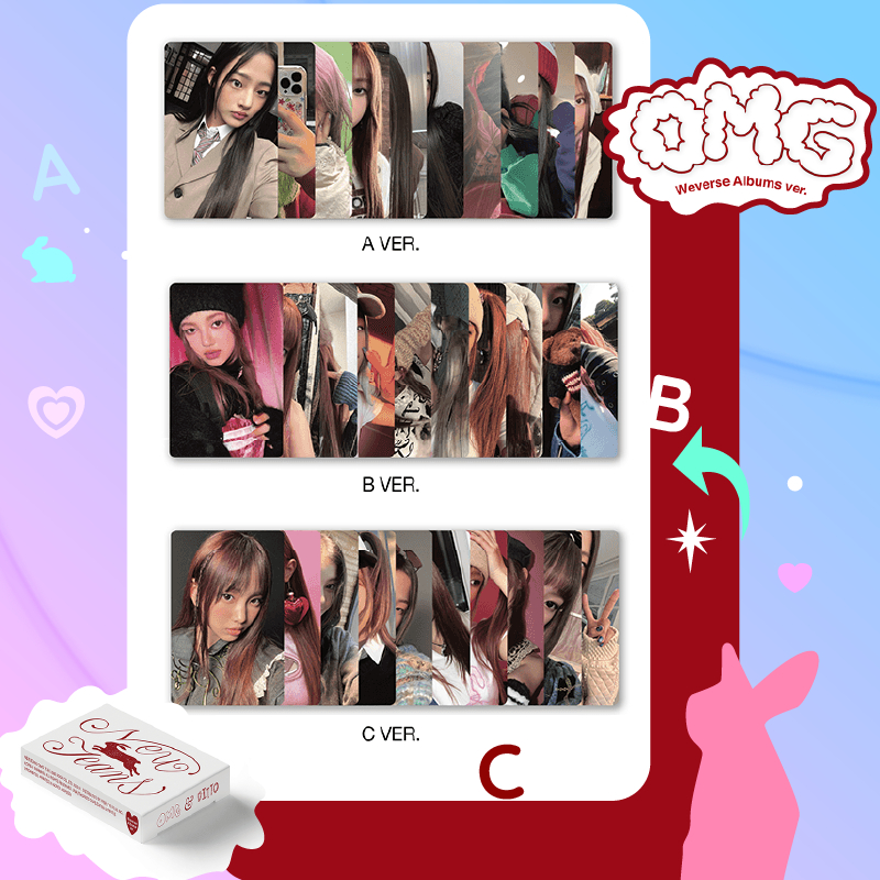 การ์ด NewJeans Photocard จากอัลบั้ม NewJeans 'OMG' Weverse Albums