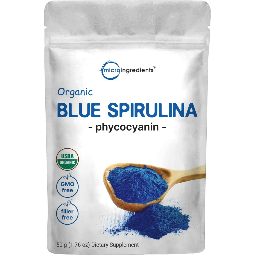 Organic Blue Spirulina Powder Phycocyanin No Fishy Smell100 Vegan