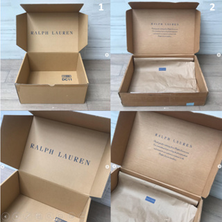 กล่อง กล่องพัสดุ แบรนด์ Ralph Lauren ของแท้ กล่องใส่ของ กล่องเสื้อผ้า สภาพสวย หายาก