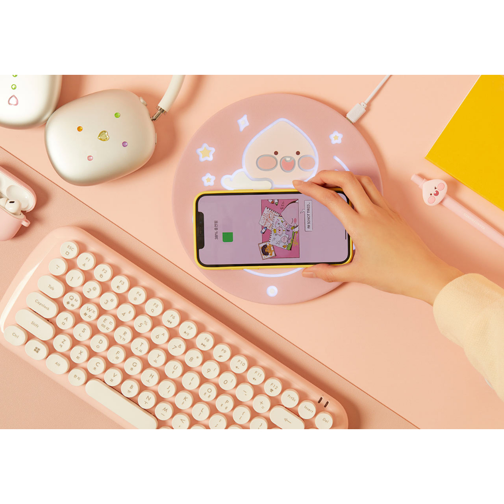 พร้อมส่ง-kakaofriends-wireless-charger-little-apeach-แท่นชาร์จไร้สาย