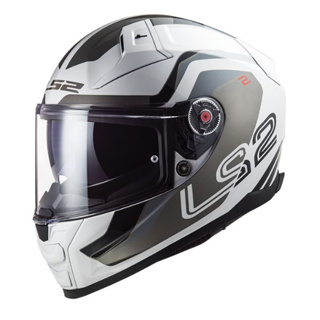 LS2 Helmets - Vector II FF811 Metric White Titanium Silver - หมวกกันน็อคเต็มใบ