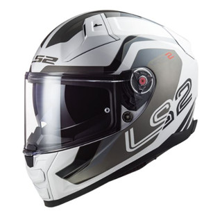 LS2 Helmets - Vector II FF811 Metric White Titanium Silver - หมวกกันน็อคเต็มใบ