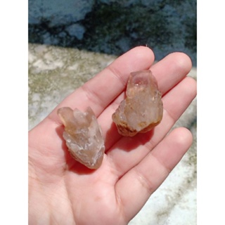 Smoky quartz | สโมคกี้ ควอตซ์ ผลึก สีน้ำตาล ใส #SmQ13 - #SmQ14 หินธรรมชาติ